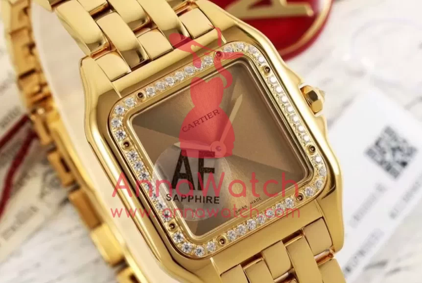Panthere Secrete De Ladies 27mm Dia YG / YG Green Dial AF Quartz - Image 3