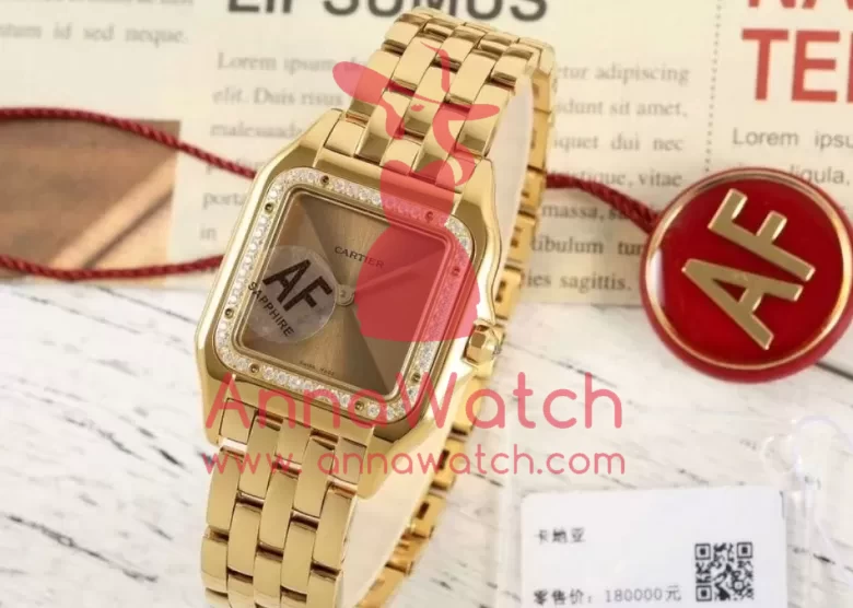 Panthere Secrete De Ladies 27mm Dia YG / YG Green Dial AF Quartz - Image 4